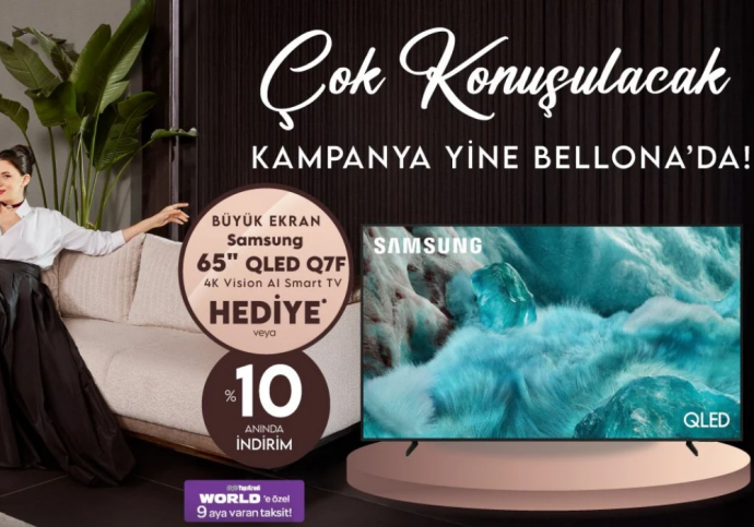 Bellona’dan Samsung TV HEDİYE
