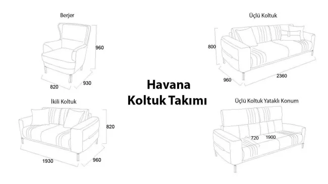 Bellona Havana Koltuk Takımı - Görsel 4