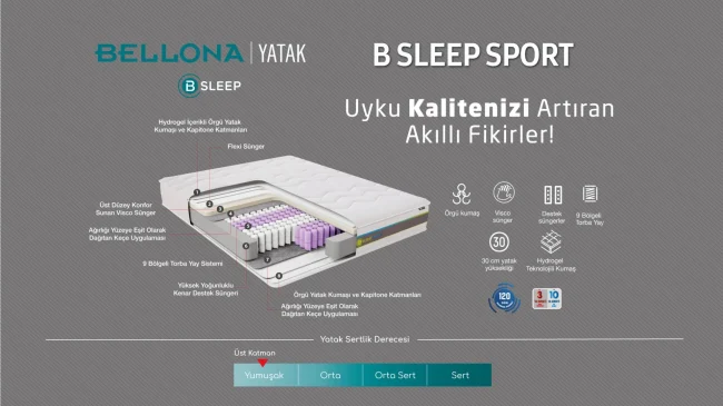 Bellona B Sleep Sport Yatak - Görsel 2