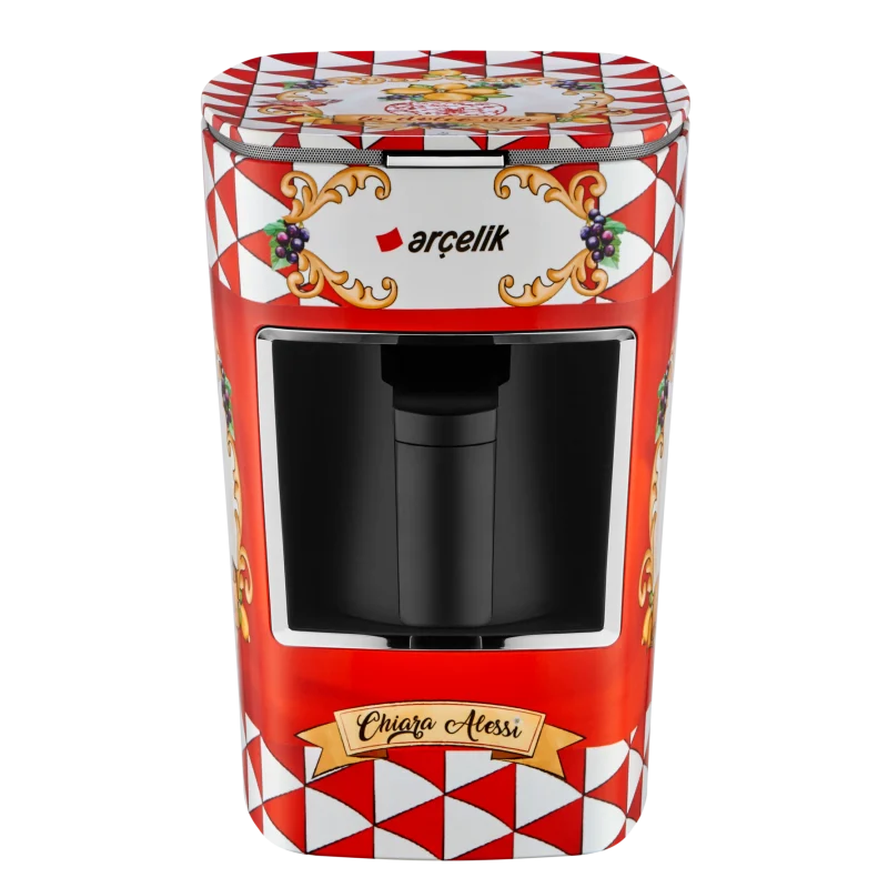 Arçelik Chiara Alessi K 3300 CR Capri Red Türk Kahve Makinesi