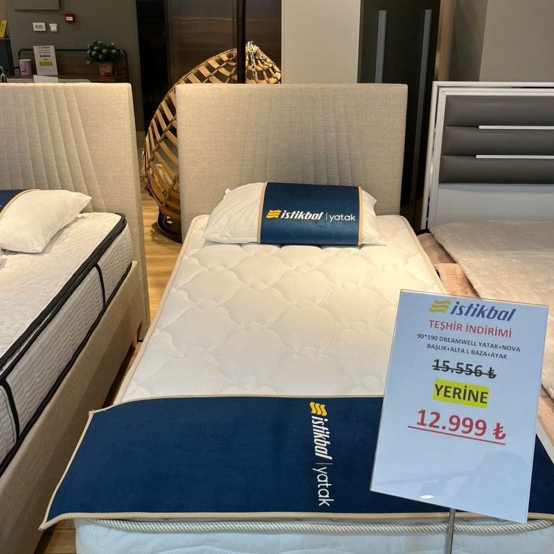 İstikbal Dreamwell Yatak Alfa L Baza Nova Başlık 90×190 (Teşhir)