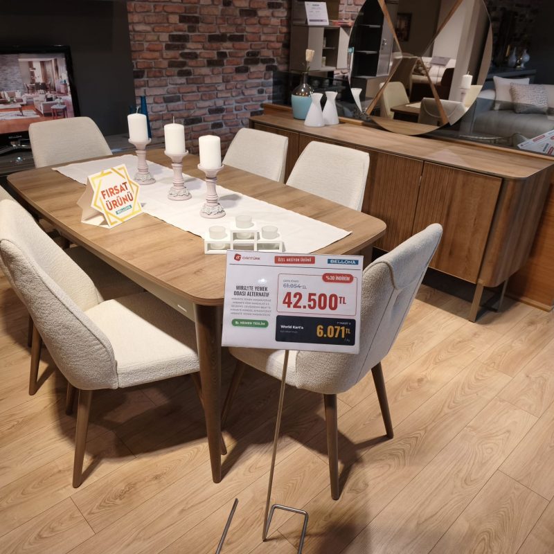 Bellona Mirante Yemek Odası Takımı Alternatif *Kampanyalı