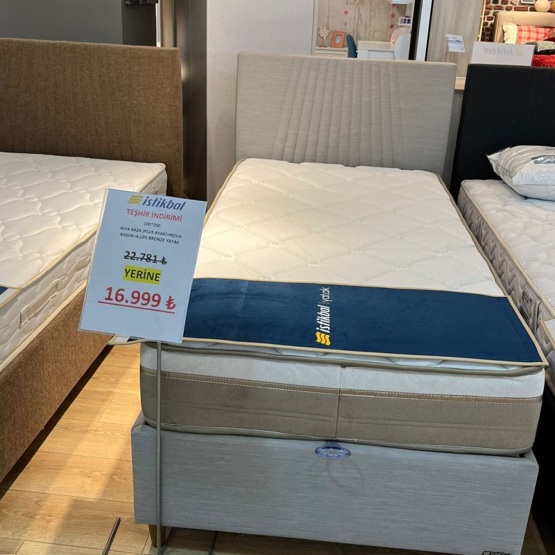 İstikbal Active Life Bronze Yatak Alfa Baza Nova Başlık 100×200 (Teşhir)